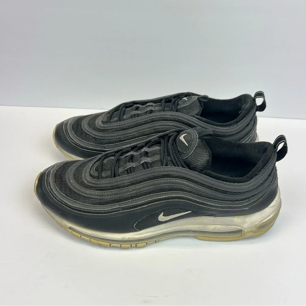 Nike Air Max 97 Mens Size 12 Black White Athletic Running Shoes Sneakers